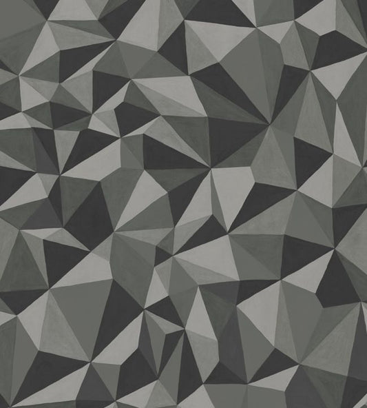 Quartz Wallpaper - Metallic Silver & Graphite - 107/8037 - Cole & Son - Premier Wallcovering