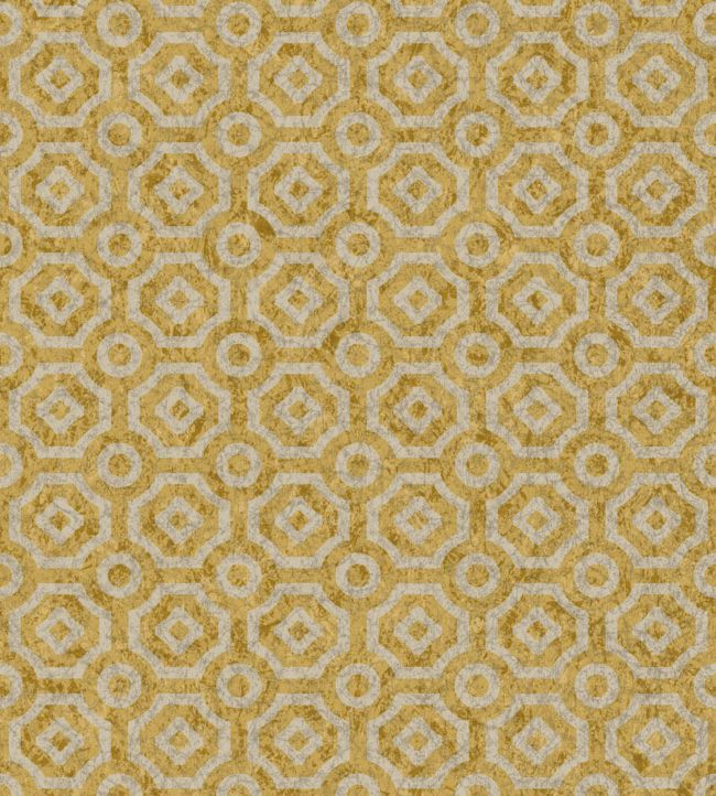 Queens Quarter Wallpaper - Metallic Silver on Metallic Gold - 118/10022 - Cole & Son - Premier Wallcovering