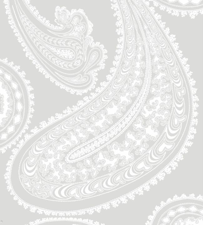 Rajapur Wallpaper - Chalk on Heath Grey - 95/2012 - Cole & Son - Premier Wallcovering