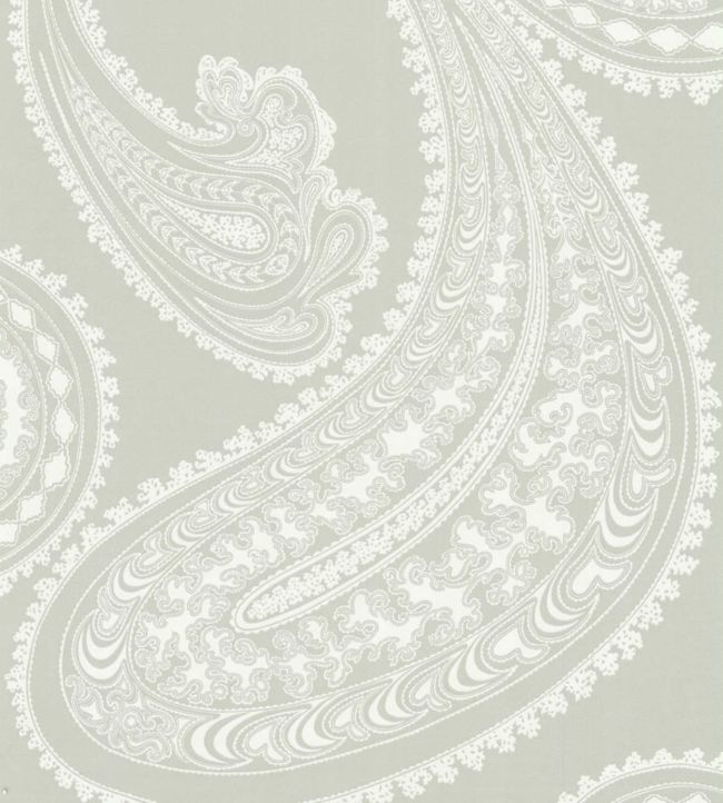 Rajapur Wallpaper - White on Soft Olive - 66/5036 - Cole & Son - Premier Wallcovering