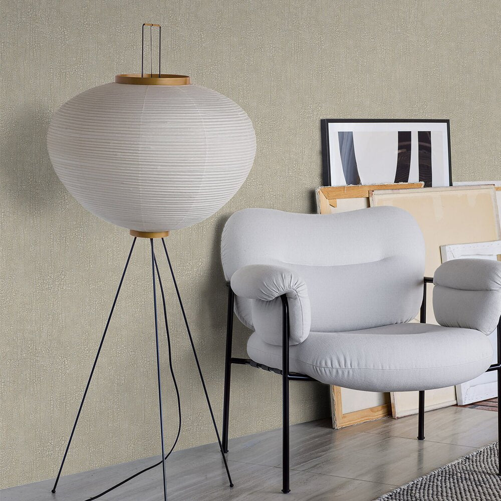 Raku Wallpaper - Grey - Green - Boråstapeter - 3107 - Premier Wallcovering