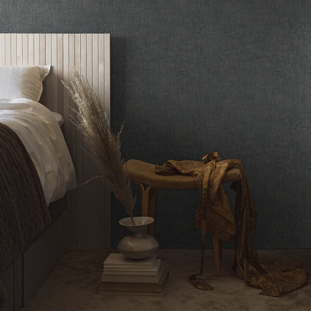 Raku Wallpaper - Indigo - Boråstapeter - 3105 - Premier Wallcovering