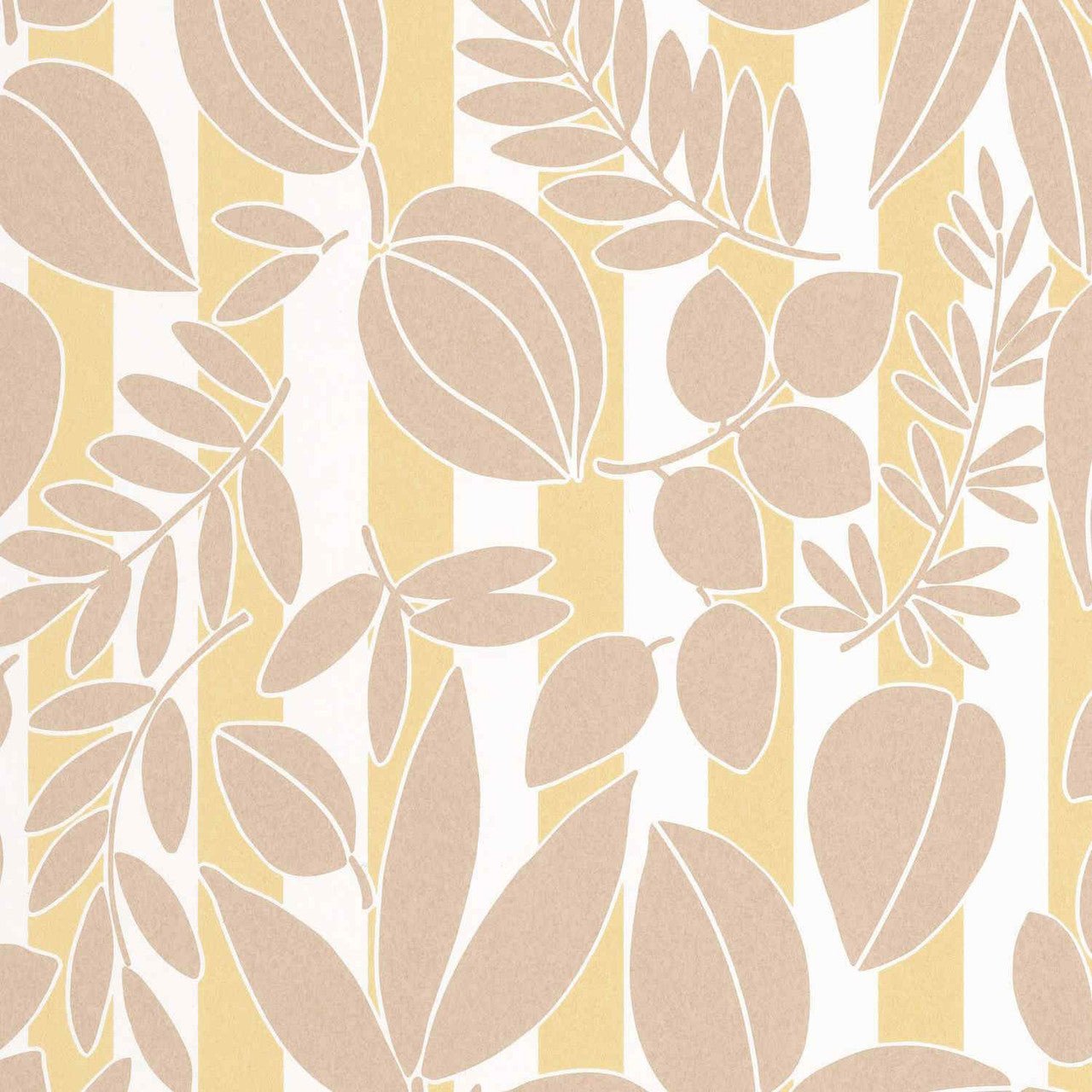 Ramatuelle Echappee Belle Wallpaper - Sable / Jaune Citronnade - Casadeco - 89821212 - Premier Wallcovering
