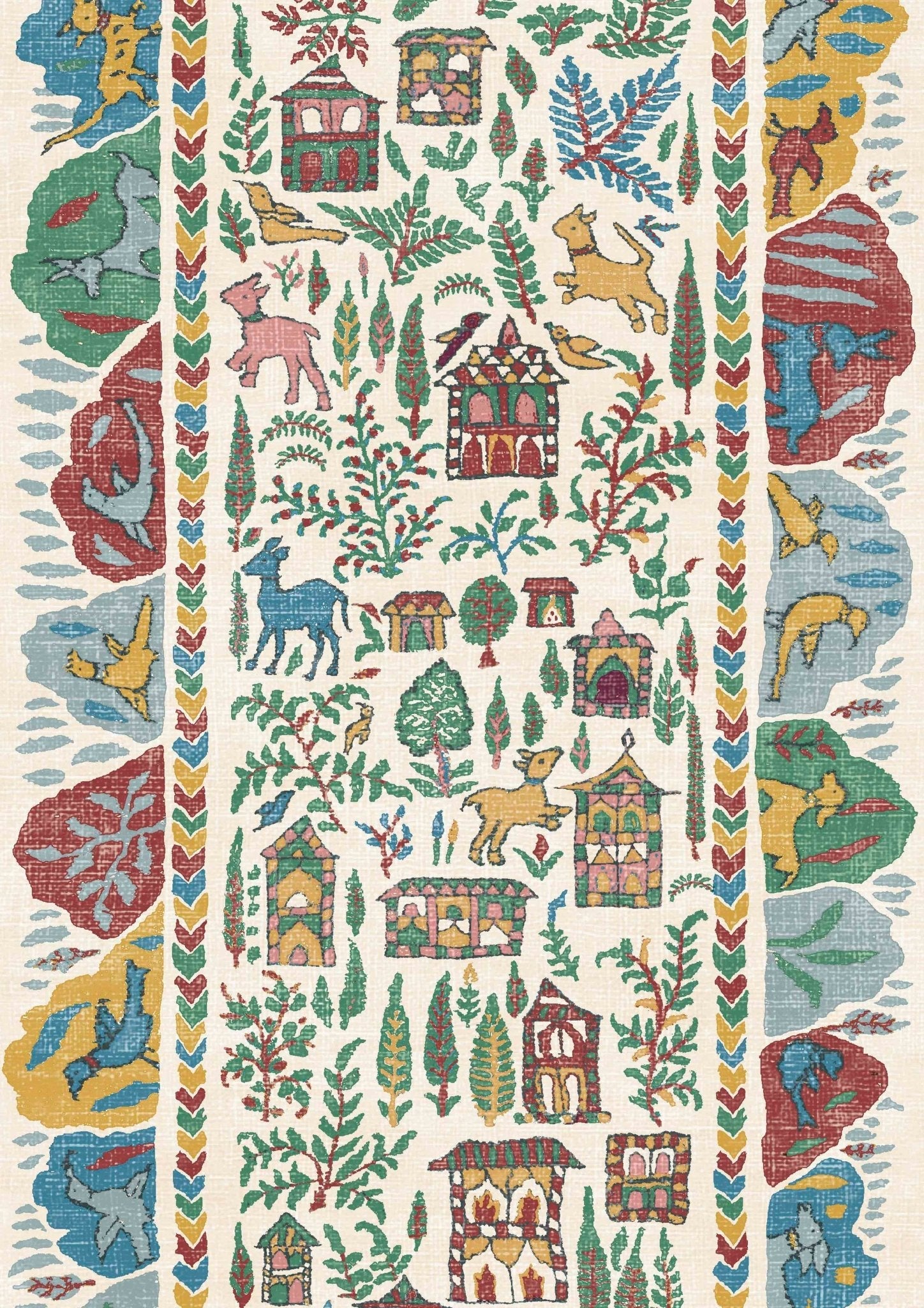 Ravi Ribbon Wallpaper - Garland - Lewis & Wood - Premier Wallcovering