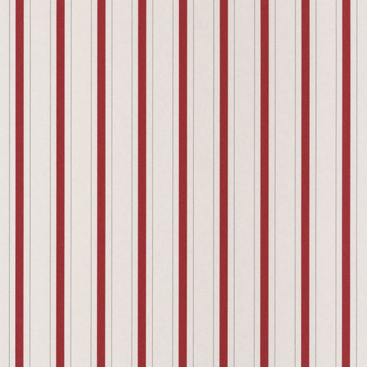 Rayure Fontainebleau Wallpaper - Rouge - Casadeco - 81578101 - Premier Wallcovering