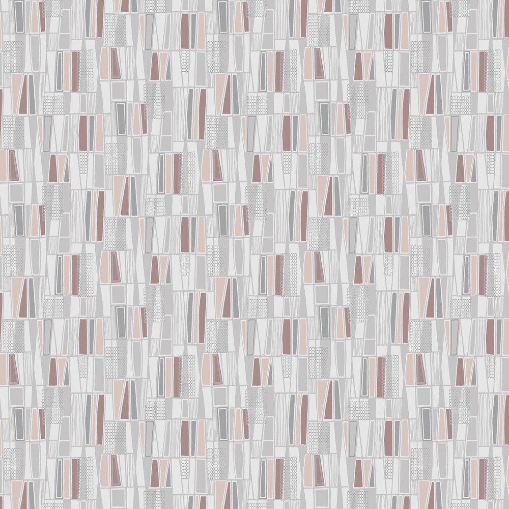 Retro Wallpaper - Grey / Red - Boråstapeter - 5471 - Premier Wallcovering