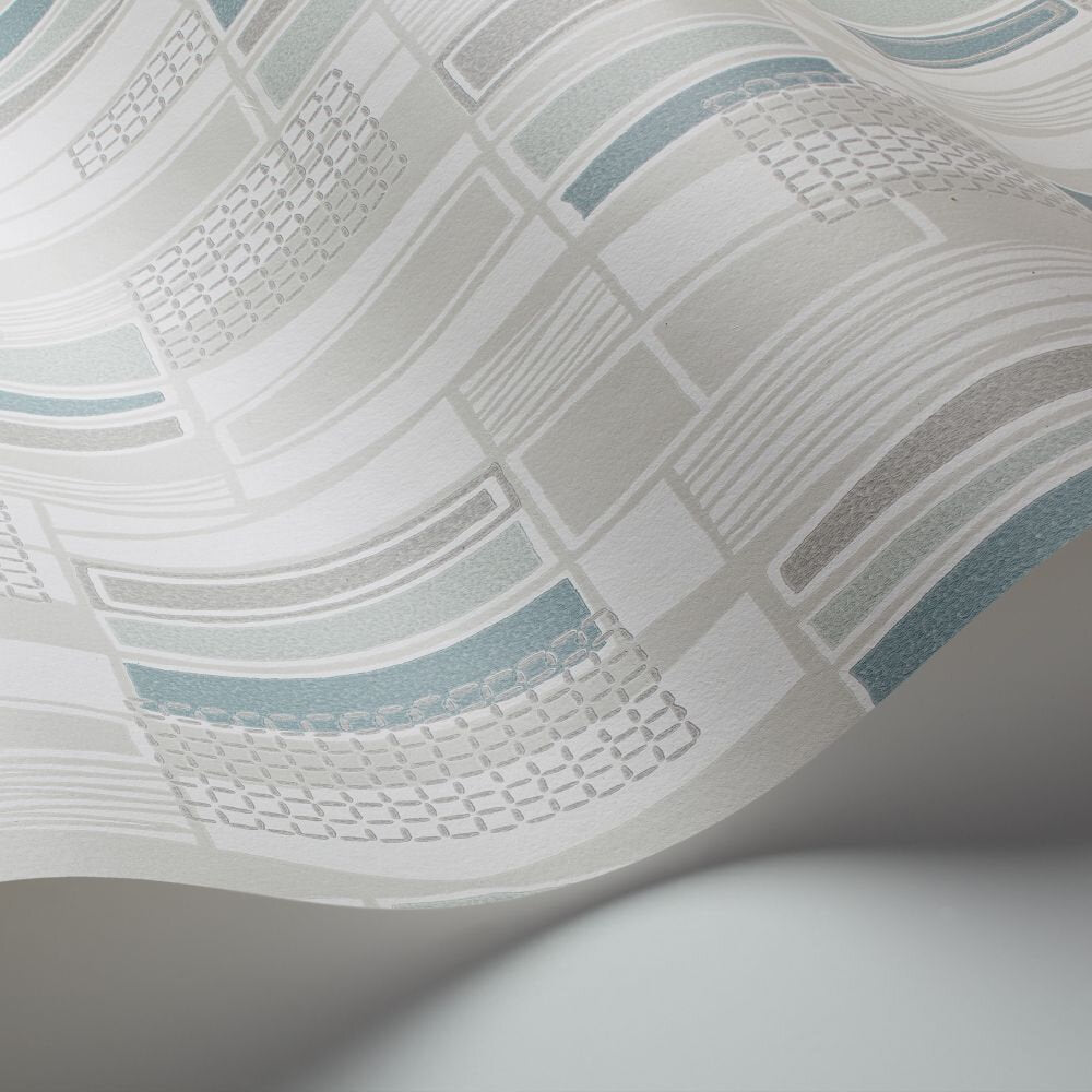 Retro Wallpaper - Grey / Blue - Boråstapeter - 5470 - Premier Wallcovering