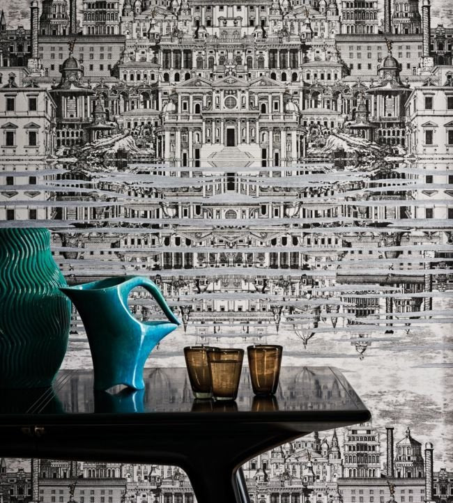 Riflesso Wallpaper - Black & White - 114/20040 - Cole & Son - Premier Wallcovering