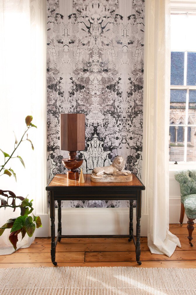 Ripolin Wallpaper Panels - Silver - Timorous Beasties - STCO/RIPP/RNW/01 - Premier Wallcovering