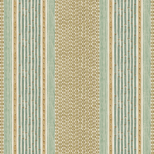 Rita Stripe Wallpaper - Quince and Petrol - Josephine Munsey - JMW-104201 - Premier Wallcovering
