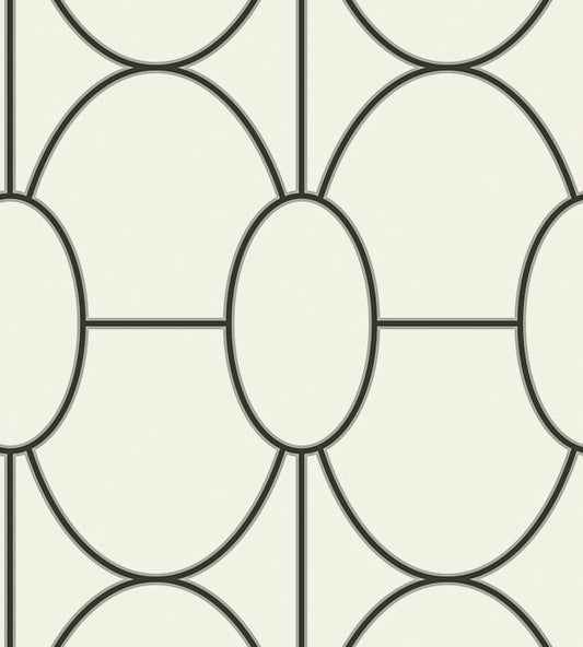 Riviera Wallpaper - Black on White - 105/6026 - Cole & Son - Premier Wallcovering