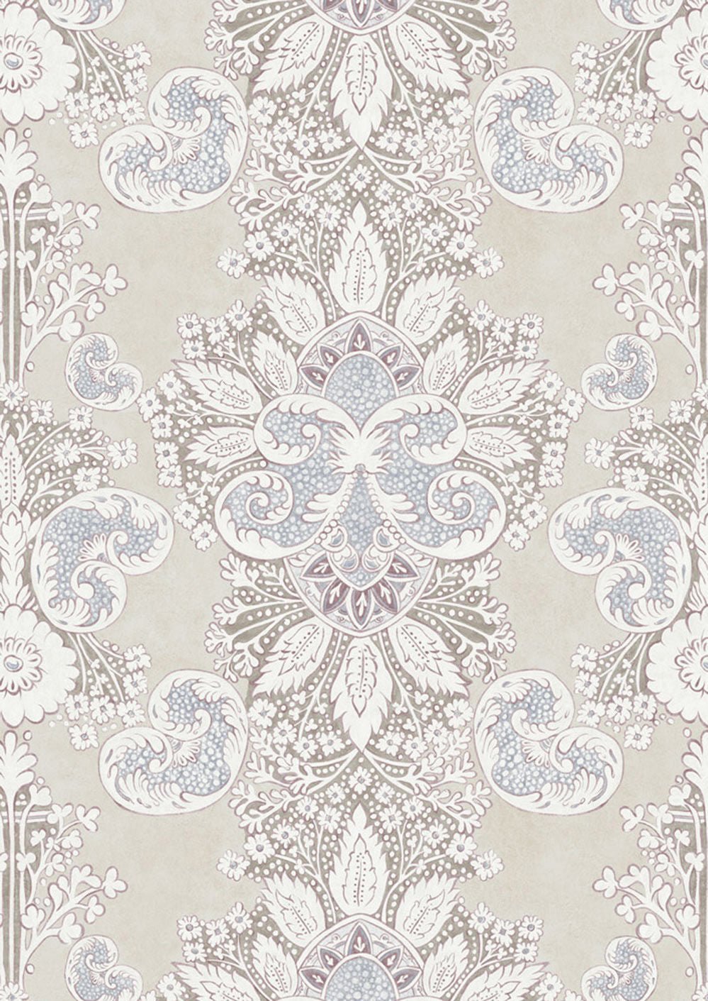 Rococo Wallpaper - Alabaster - Lewis & Wood - Premier Wallcovering