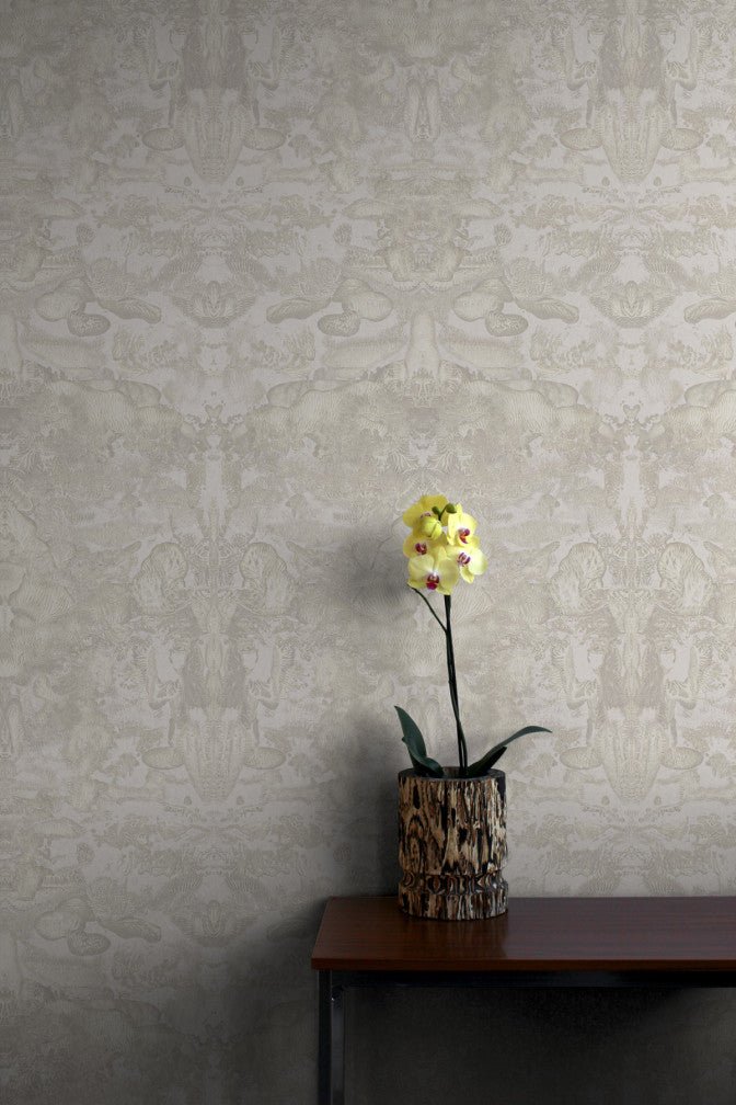 Roller Blotch Wallpaper - Stone - Timorous Beasties - TB/ROLB/FIB/04 - Premier Wallcovering
