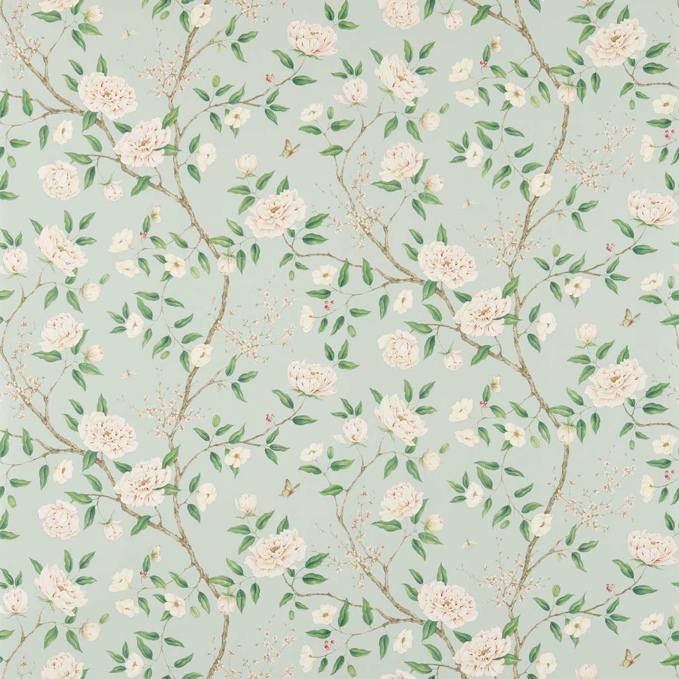 Romeys Garden Wallpaper - Sea Green - ZWOO311336 - Zoffany
