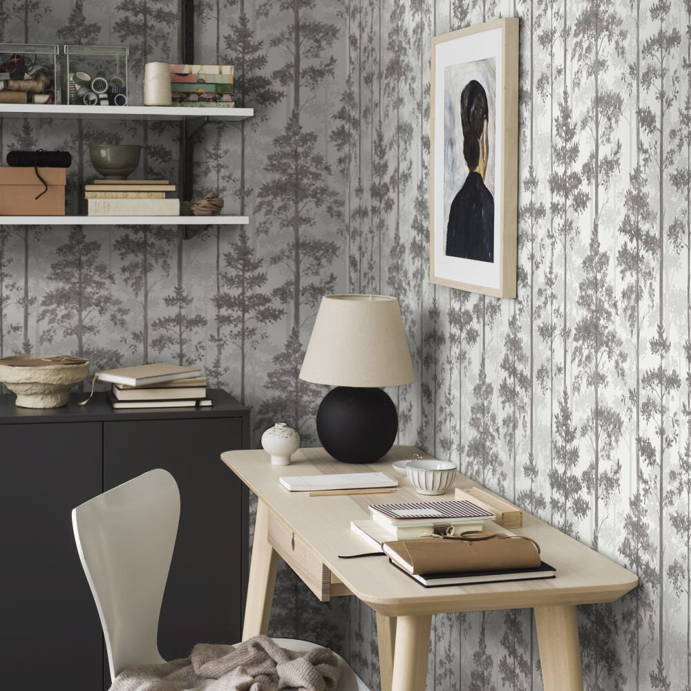 Ronja Wallpaper - Grey - Boråstapeter - 38765 - Premier Wallcovering
