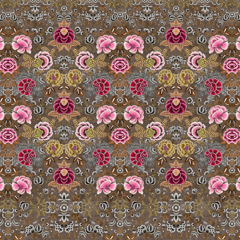 Rose De Damas Wallpaper - Cranberry - PDG1168/04 - Designers Guild