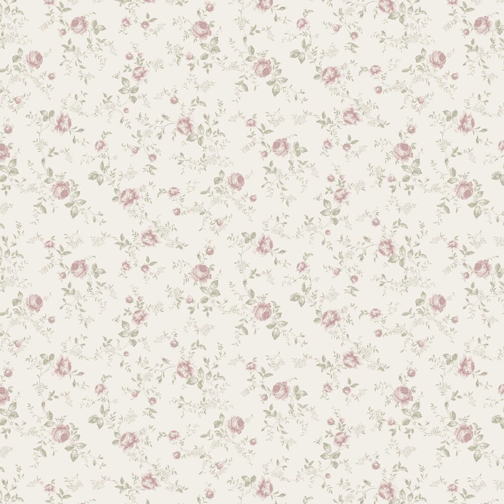 Rose Garden Wallpaper - Ivory - Boråstapeter - 6928 - Premier Wallcovering