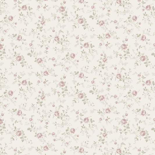 Rose Garden Wallpaper - Ivory - Boråstapeter - 6928 - Premier Wallcovering