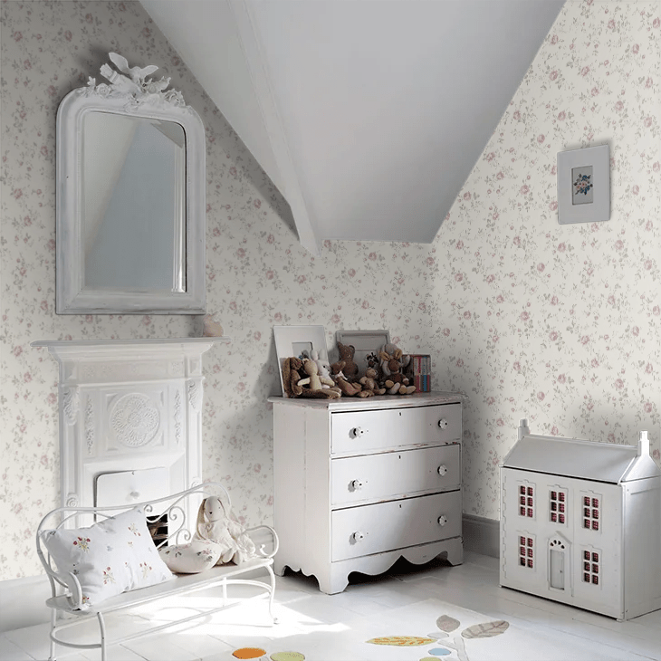 Rose Garden Wallpaper - Ivory - Boråstapeter - 6928 - Premier Wallcovering