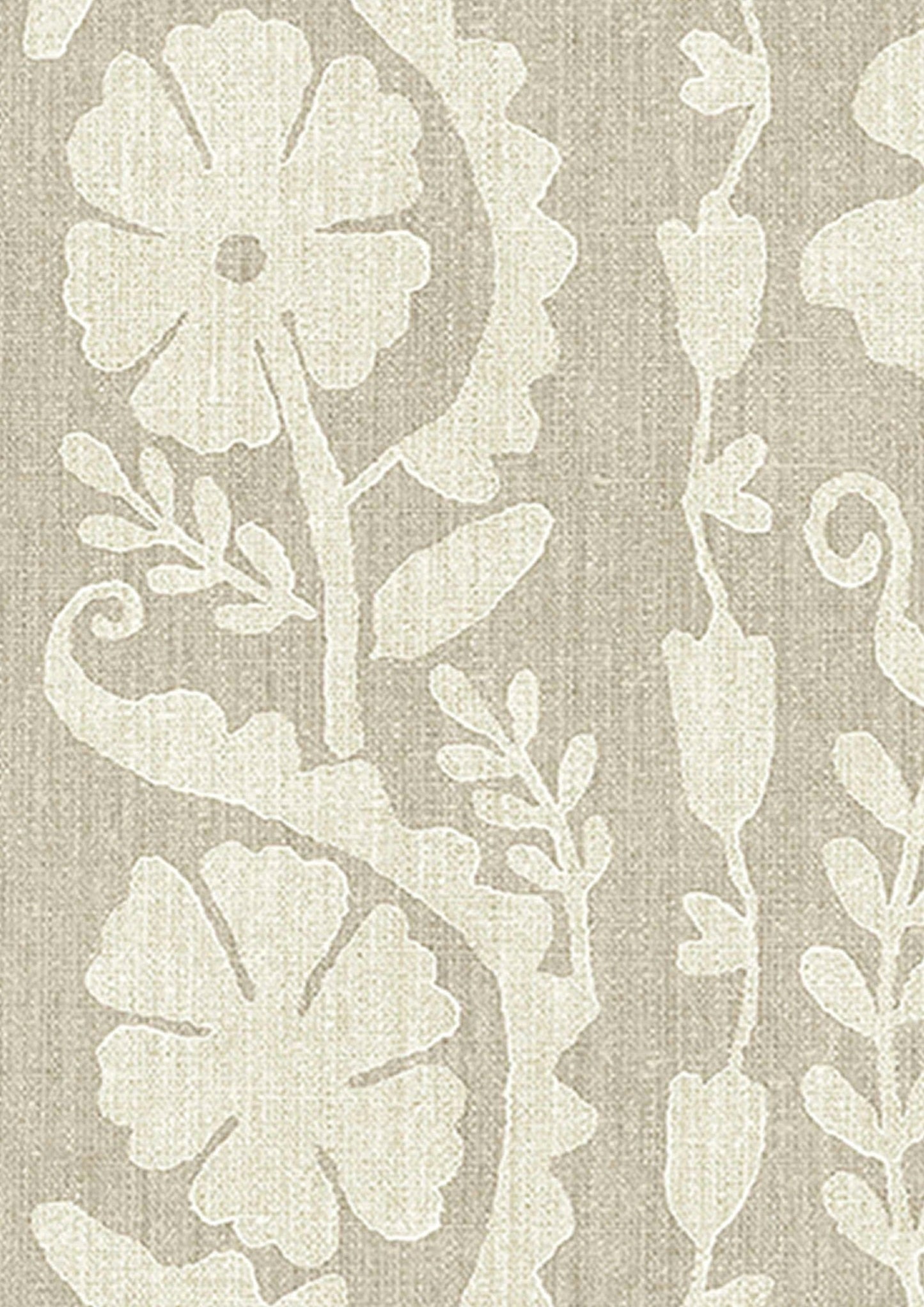 Rosetta Wallpaper - Hessian - Lewis & Wood - Premier Wallcovering
