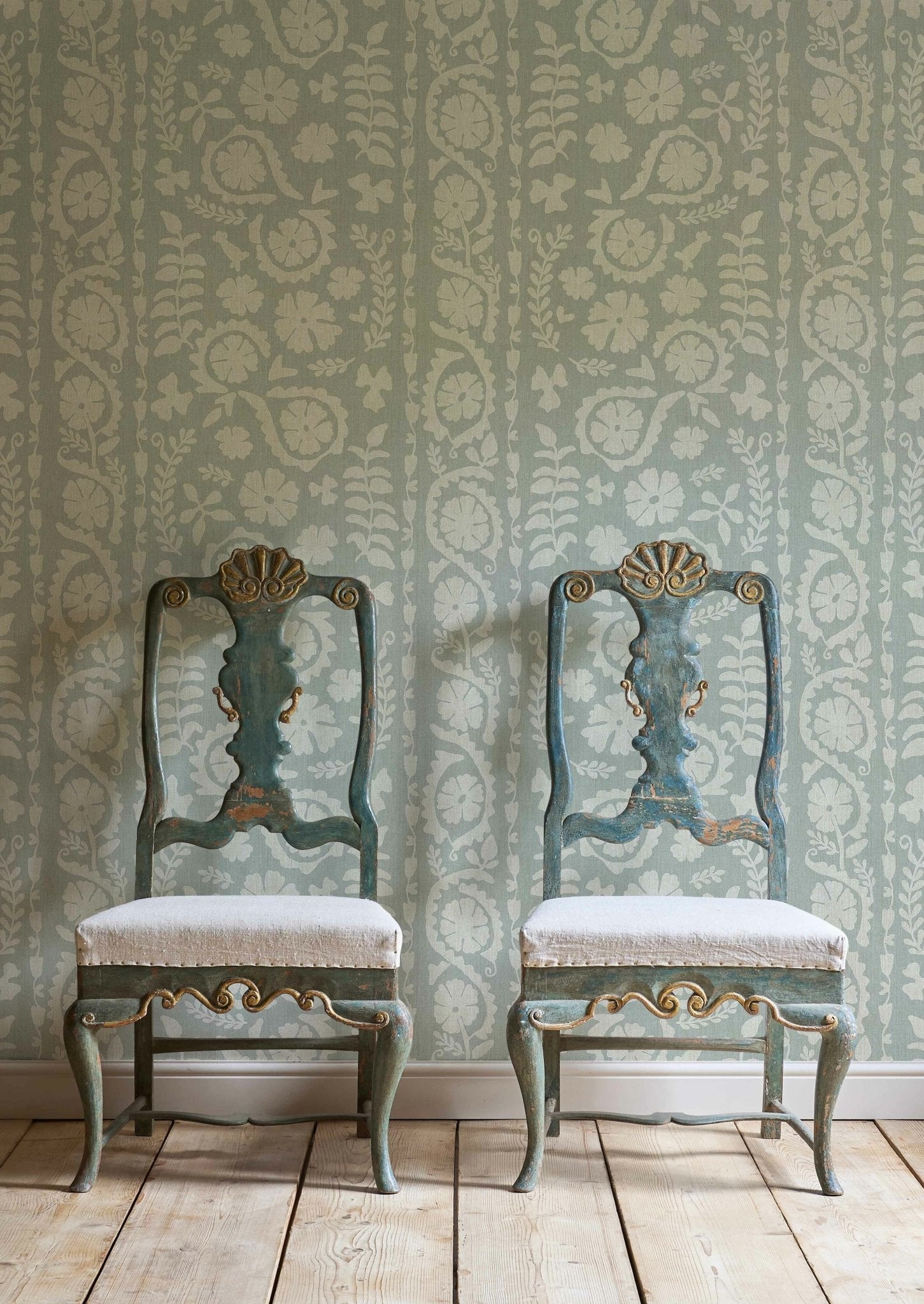 Rosetta Wallpaper - Mistletoe - Lewis & Wood - Premier Wallcovering