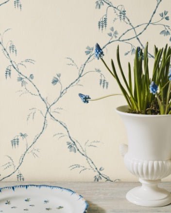 Roussillon Wallpaper - Blue - Colefax & Fowler - 07971/06