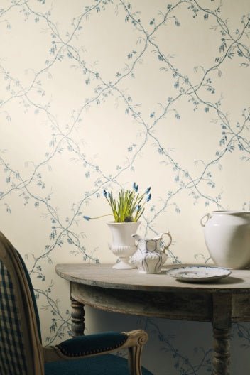 Roussillon Wallpaper - Blue - Colefax & Fowler - 07971/06