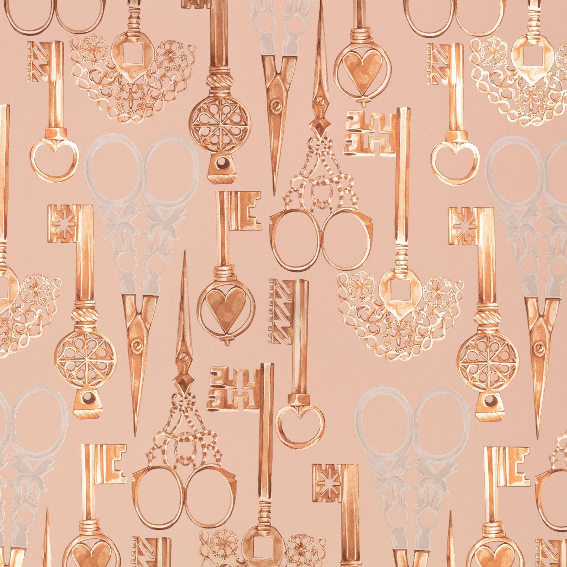 Roxanne Wallpaper - Powder Room - Romo - Temperley London - W451/03 - Premier Wallcovering