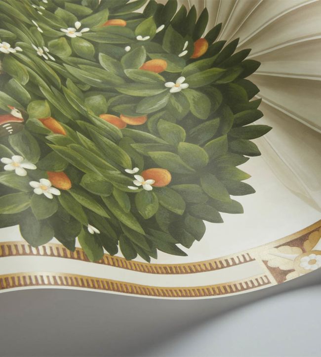 Royal Jardiniere Wallpaper - Spring Green & Rose on Stone - 118/11026 - Cole & Son - Premier Wallcovering