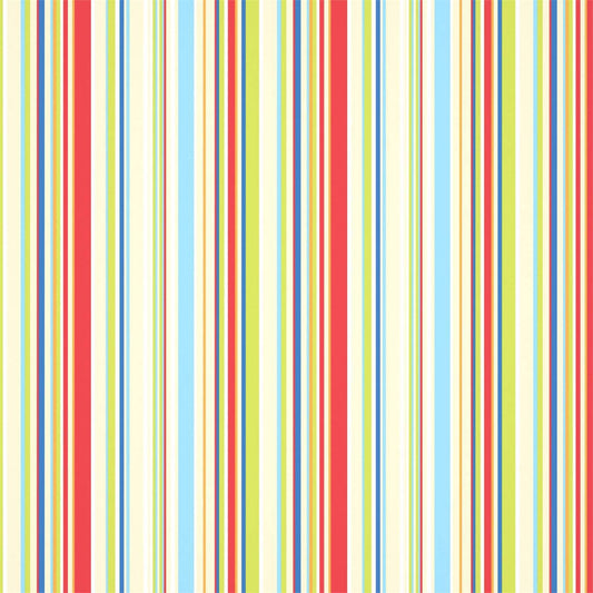 Rush Wallpaper - Strawberry Sailor Blue Apple & Neutrals - HLTF112655 - Harlequin - Premier Wallcovering