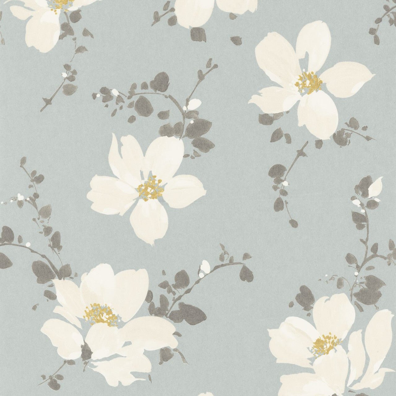 Sabatini Florescence Wallpaper - Blue - Casadeco - 82326116 - Premier Wallcovering