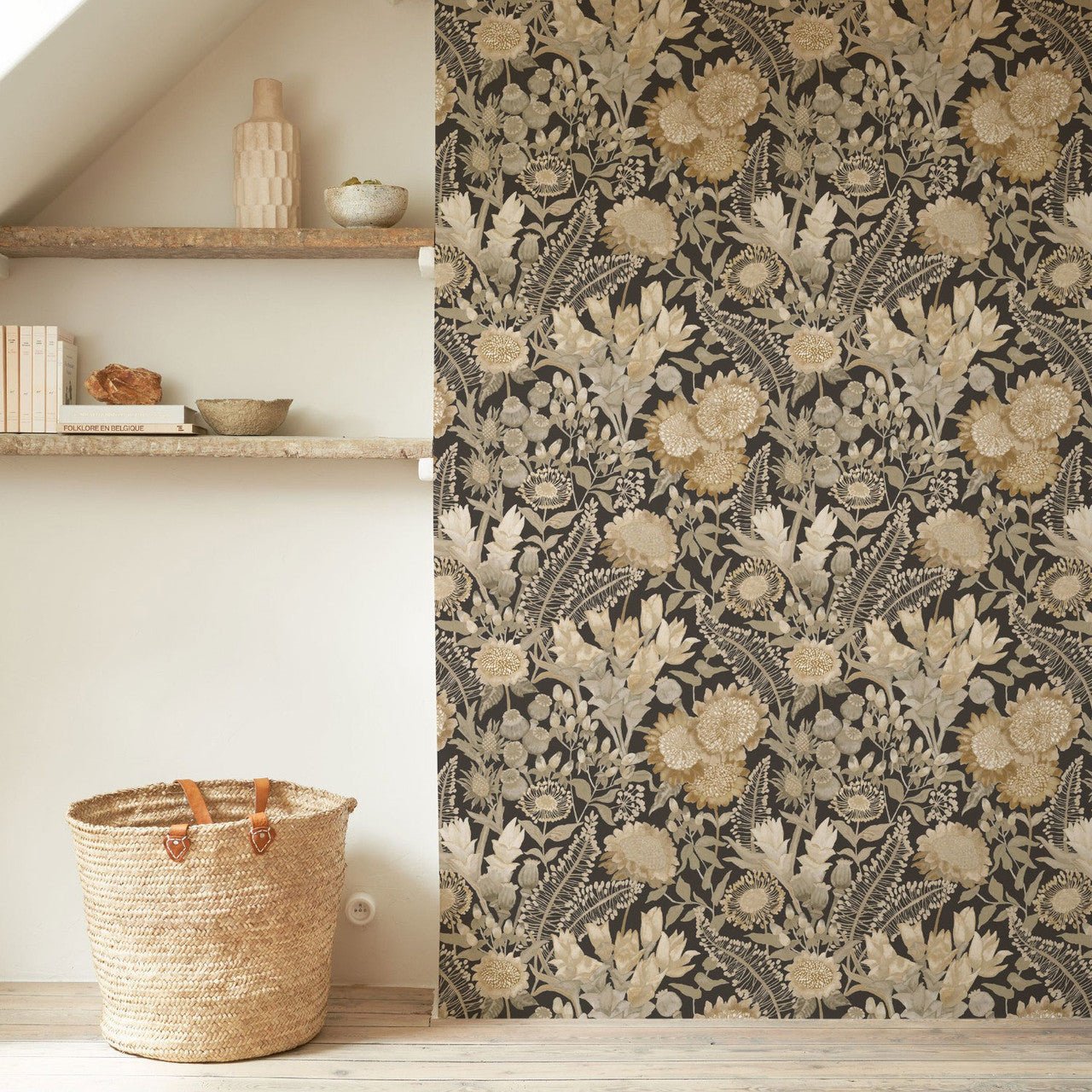 Saint-Paul De Vence Echappee Belle Wallpaper - Ficelle / Ardoise - Casadeco - 89811909 - Premier Wallcovering