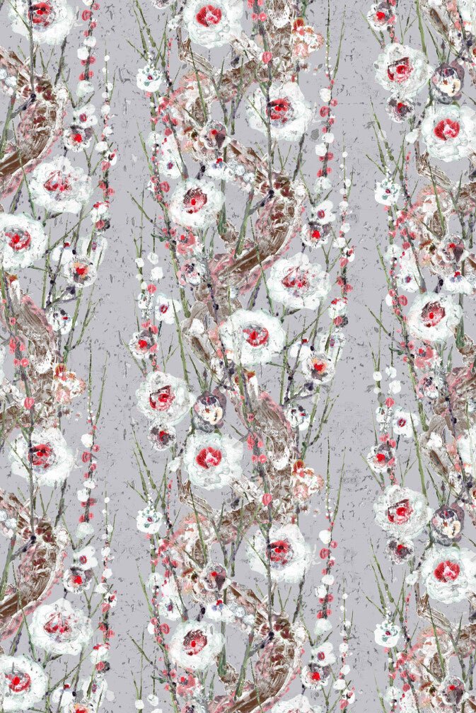 Sakura Cork Wallpaper - Kang Cinder - Timorous Beasties - DWN/SAK/WSCF/04 - Premier Wallcovering