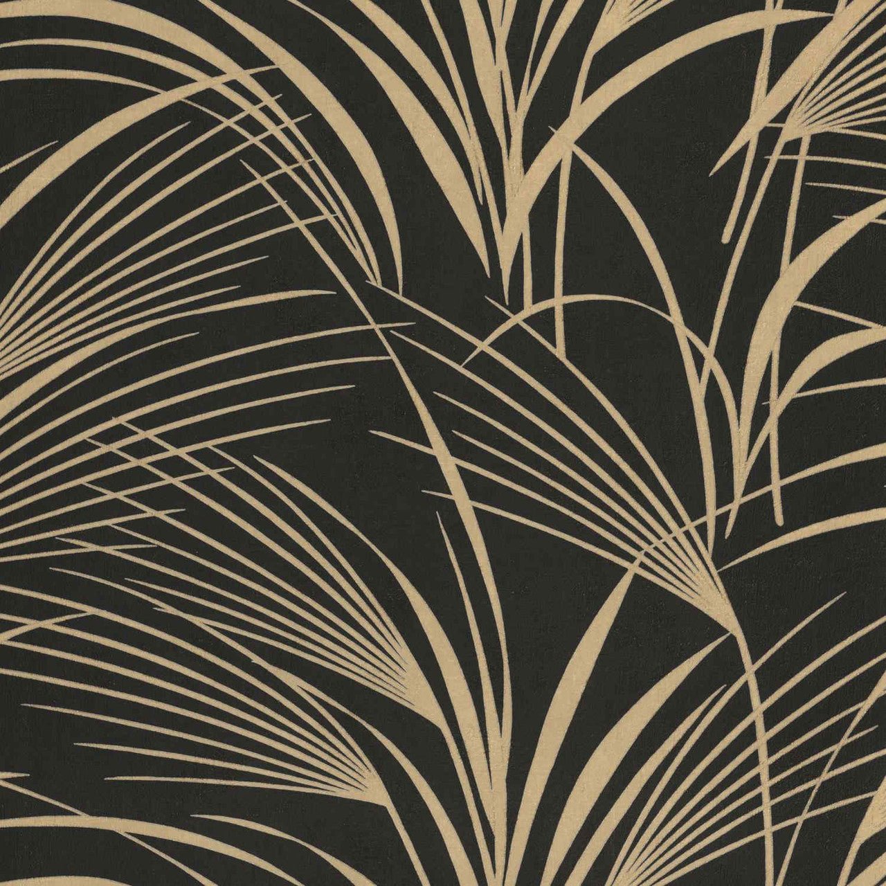 Samarra Babylone Wallpaper - Noir Reglisse - Casadeco - 89729035 - Premier Wallcovering