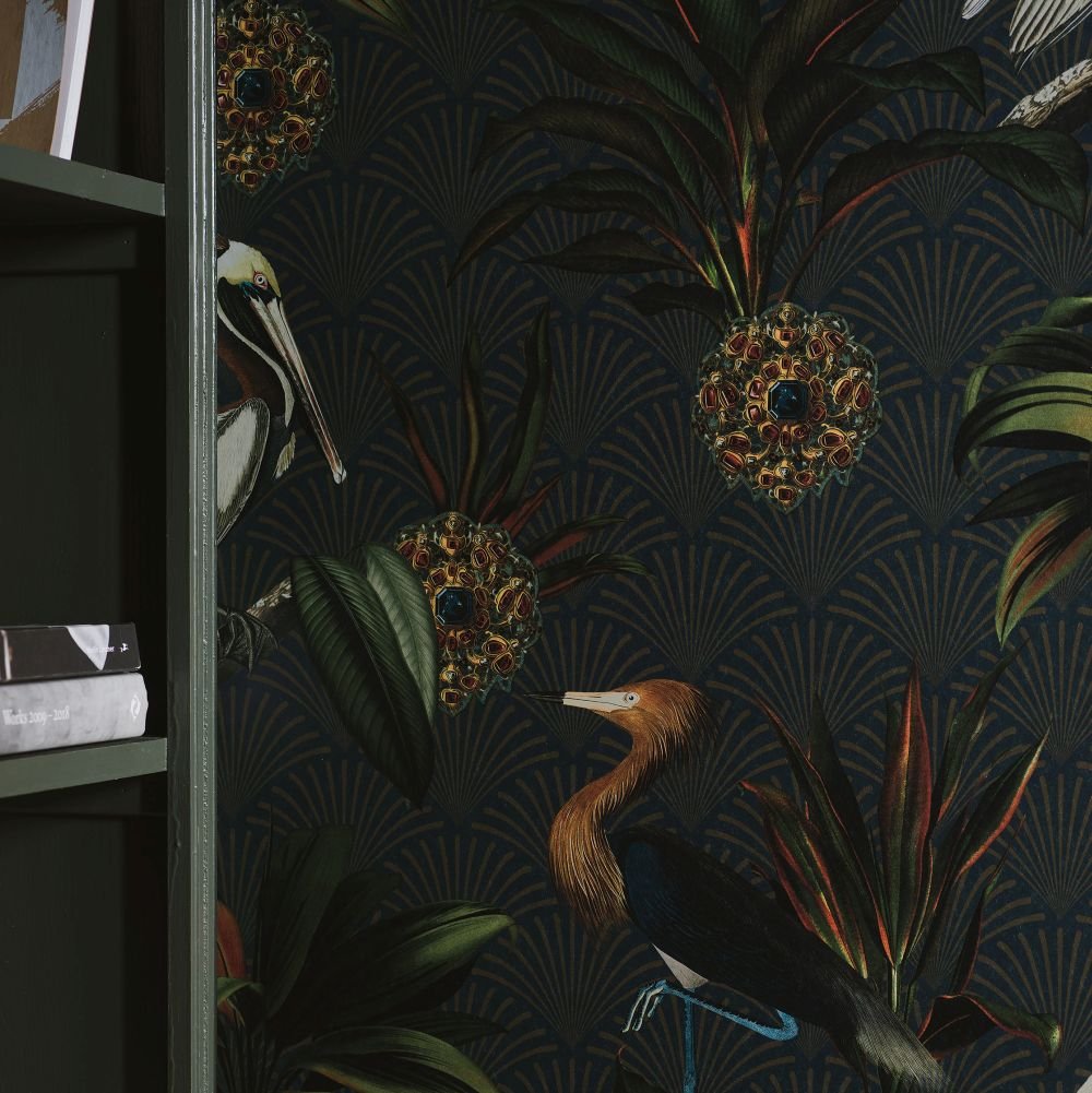 Sapphire Birds Wallpaper - Sapphire - Boråstapeter - 2279 - Premier Wallcovering