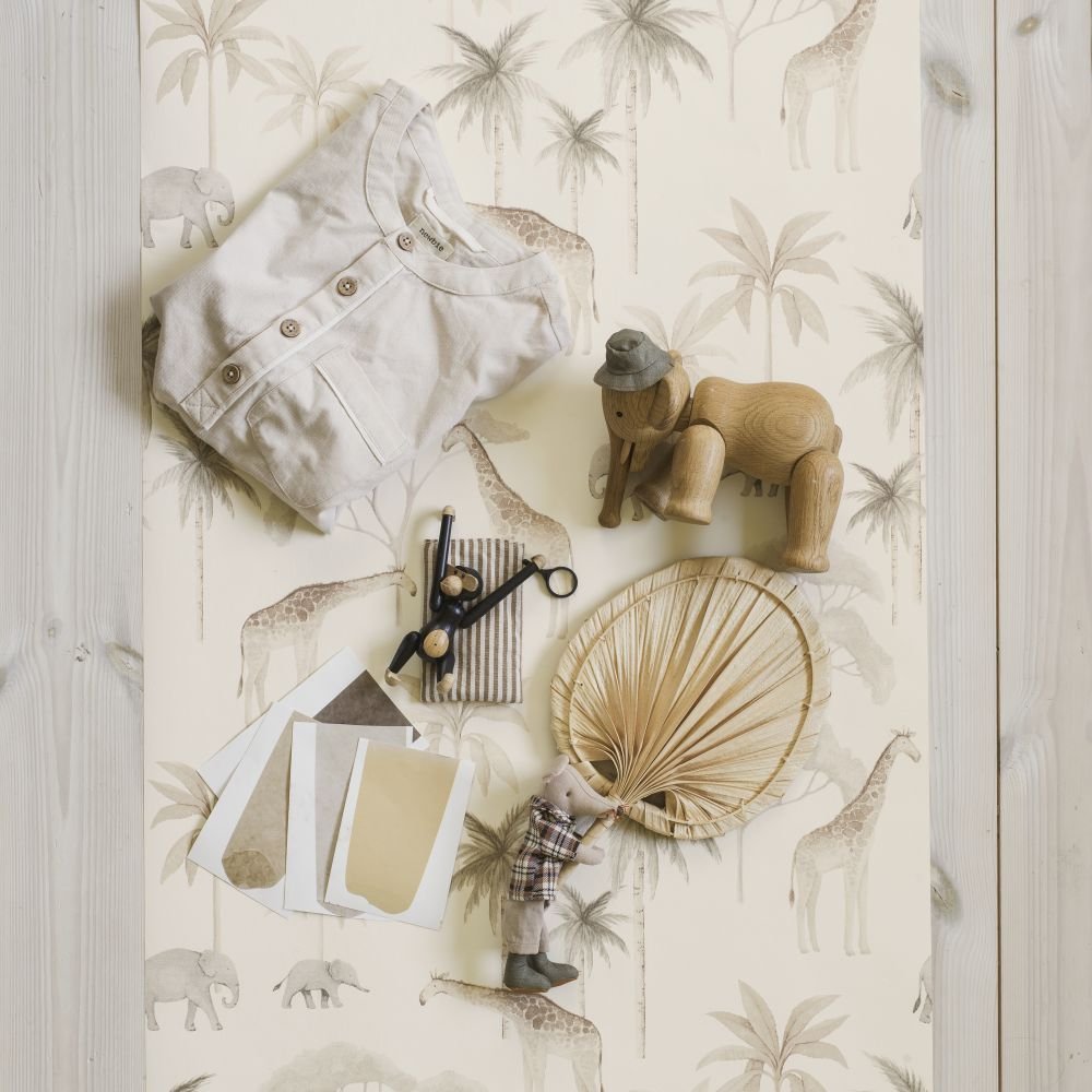 Savannah Wallpaper - Beige - Boråstapeter - 6938 - Premier Wallcovering