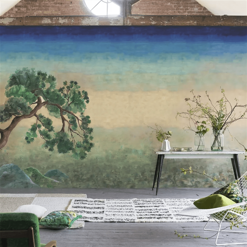 Scene D Arbre Wallpaper - Elm - PDG1177/01 - Designers Guild
