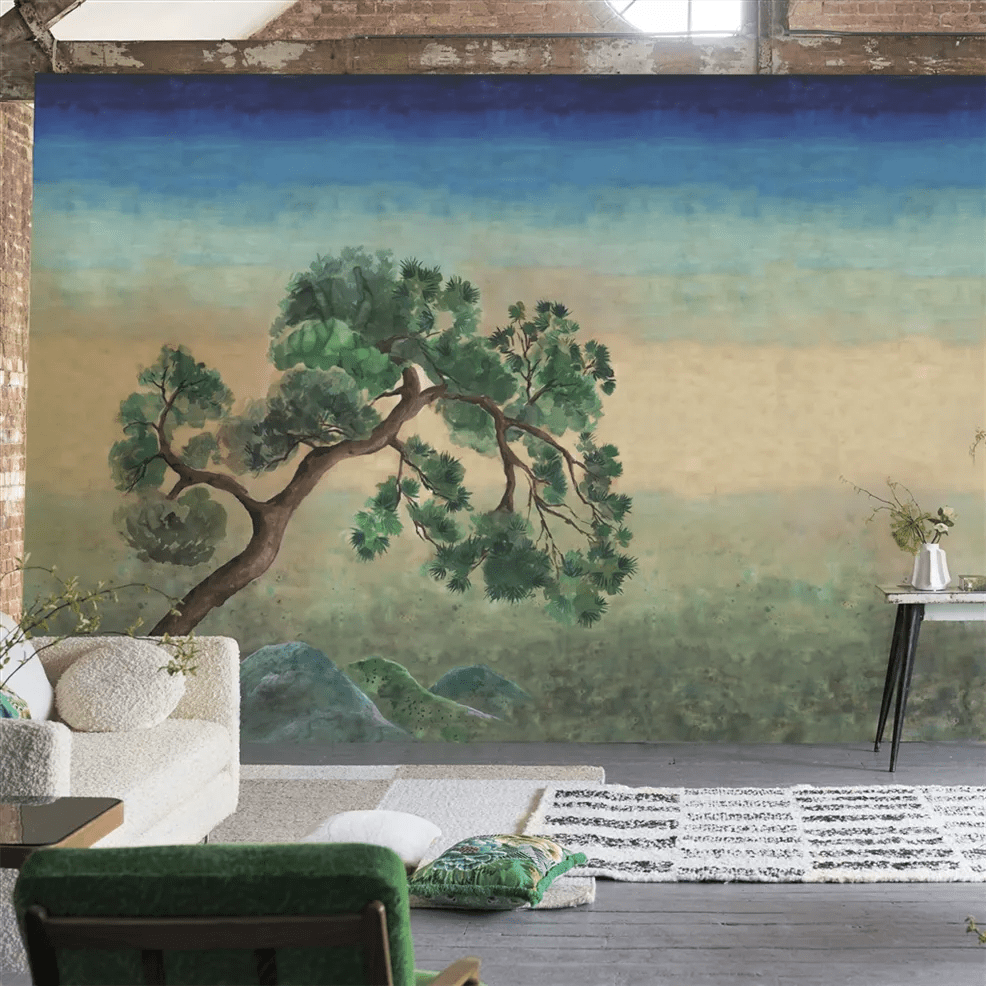 Scene D Arbre Wallpaper - Elm - PDG1177/01 - Designers Guild