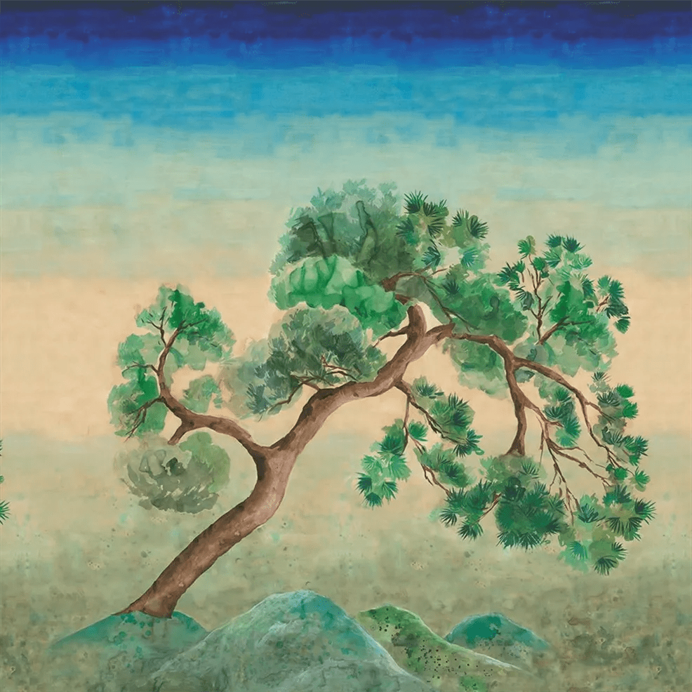 Scene D Arbre Wallpaper - Elm - PDG1177/01 - Designers Guild
