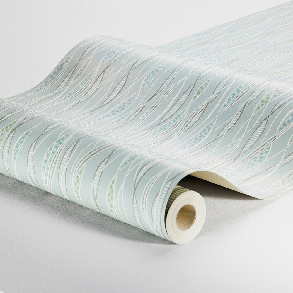 Schlager Wallpaper - Grey - Blue - Boråstapeter - 2031 - Premier Wallcovering