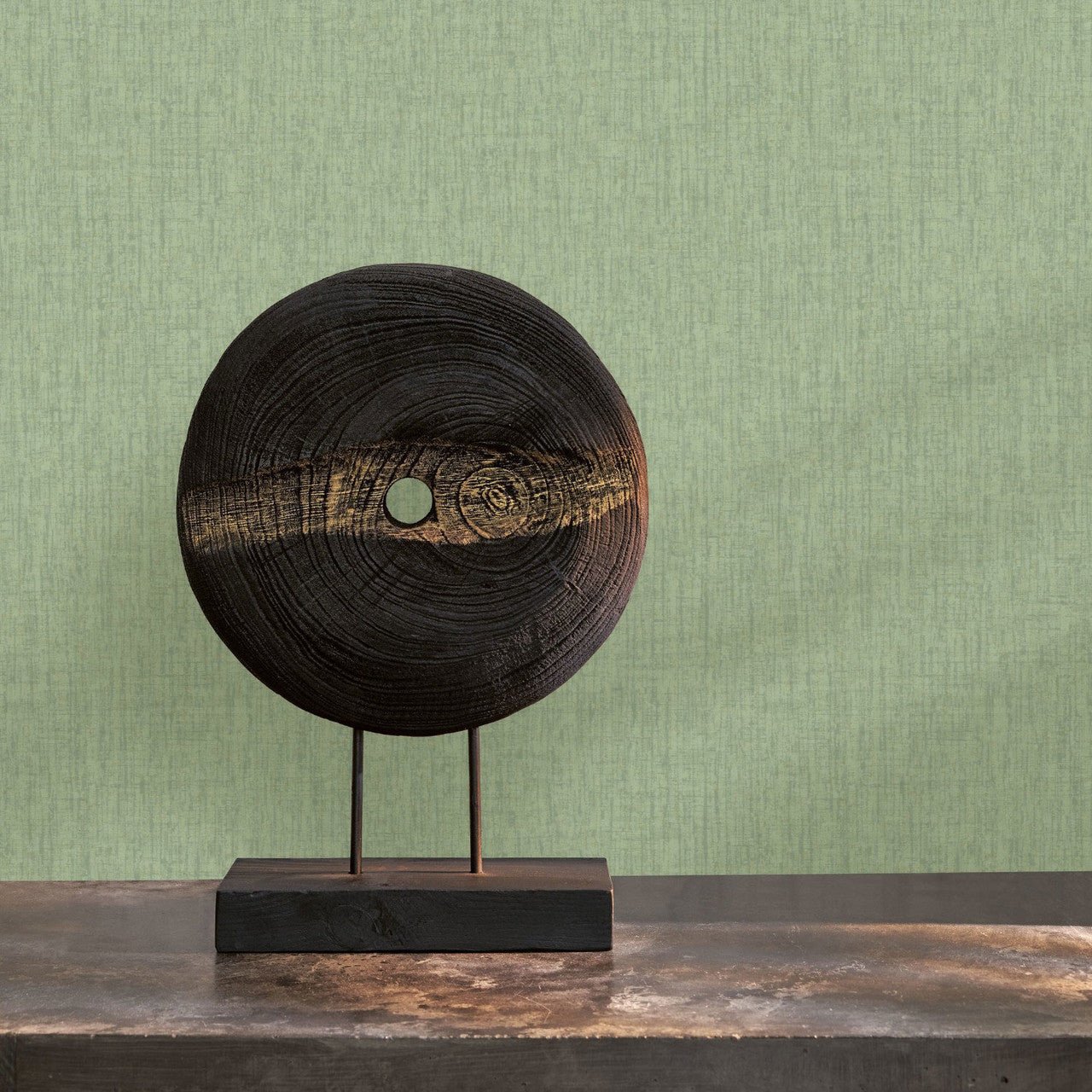 Scribe Babylone Wallpaper - Vert Nil - Casadeco - 89757183 - Premier Wallcovering