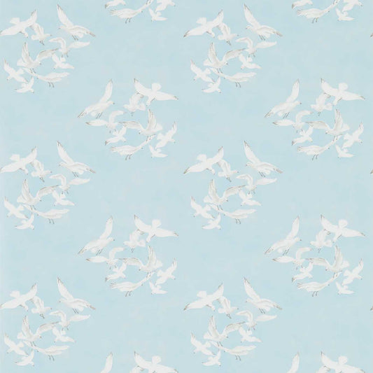 Seagulls Wallpaper - Blue - DVIN214585 - Sanderson