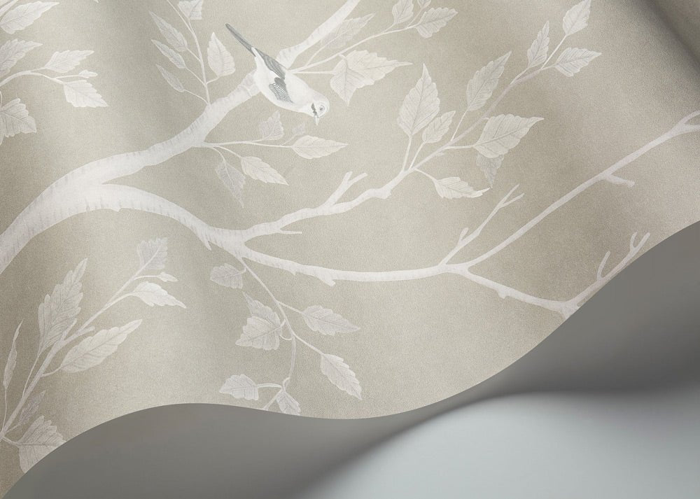 Seasonal Woods Wallpaper - Platinum Matte - 120/6023 - Cole & Son - Premier Wallcovering