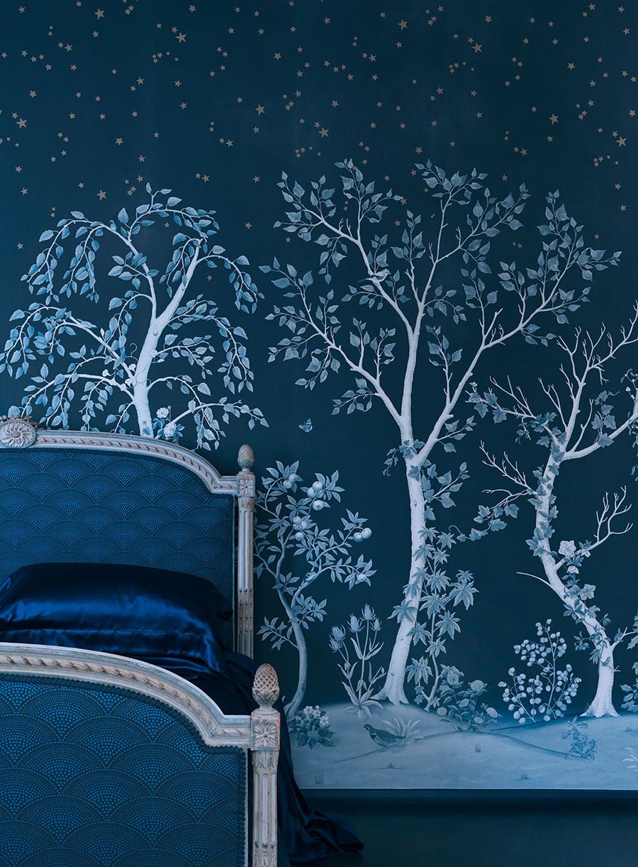 Seasonal Woods Wallpaper - Midnight - 120/6025 - Cole & Son - Premier Wallcovering