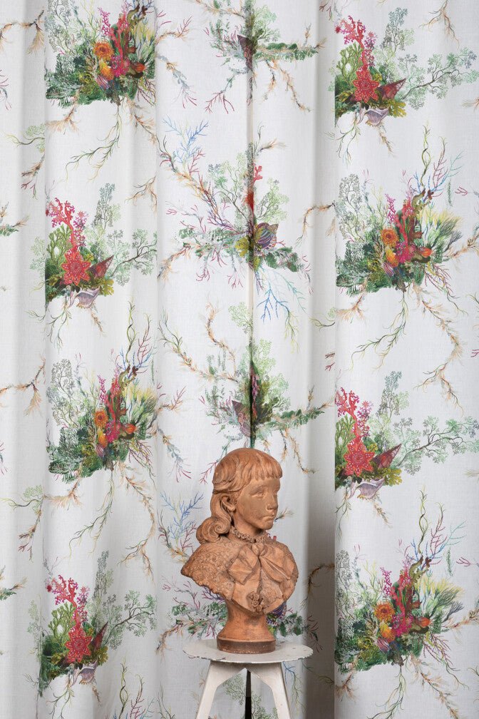 Seaweed And Shell Fabric - Original - Timorous Beasties - DIGIP/SWS/LU/01 - Premier Wallcovering