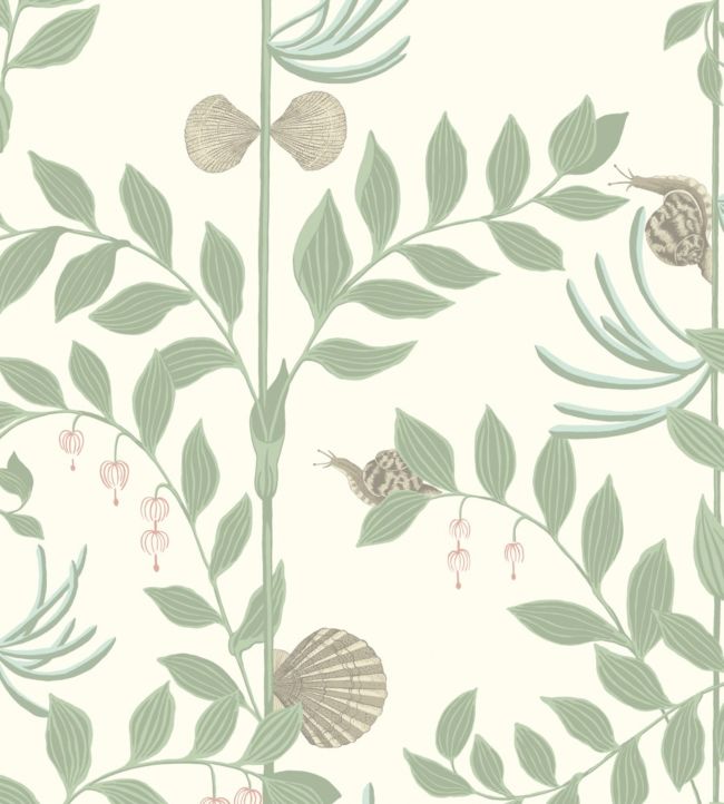 Secret Garden Wallpaper - Sage on Chalk - 103/9031 - Cole & Son - Premier Wallcovering