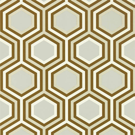 Selo Wallpaper - Gold/Platinum - HSAW112147 - Harlequin - Premier Wallcovering