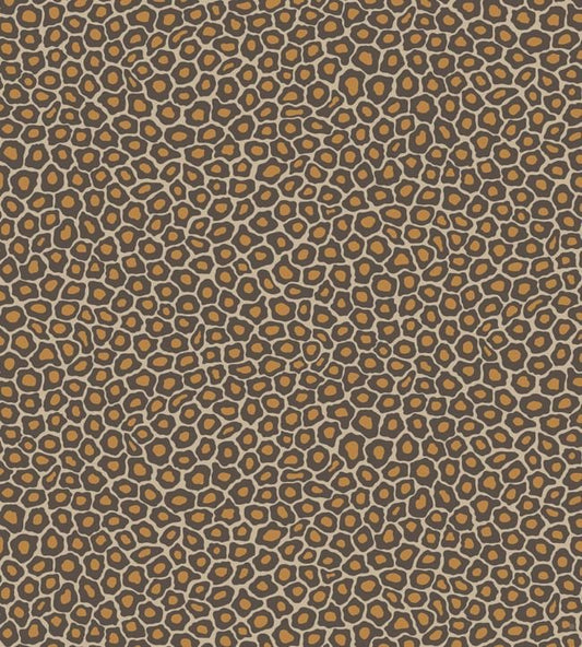 Senzo Spot Wallpaper - Soot & Metallic Gold on Cream - 109/6027 - Cole & Son - Premier Wallcovering