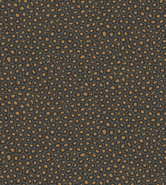 Senzo Spot Wallpaper - Charcoal & Metallic Gold - 109/6032 - Cole & Son - Premier Wallcovering