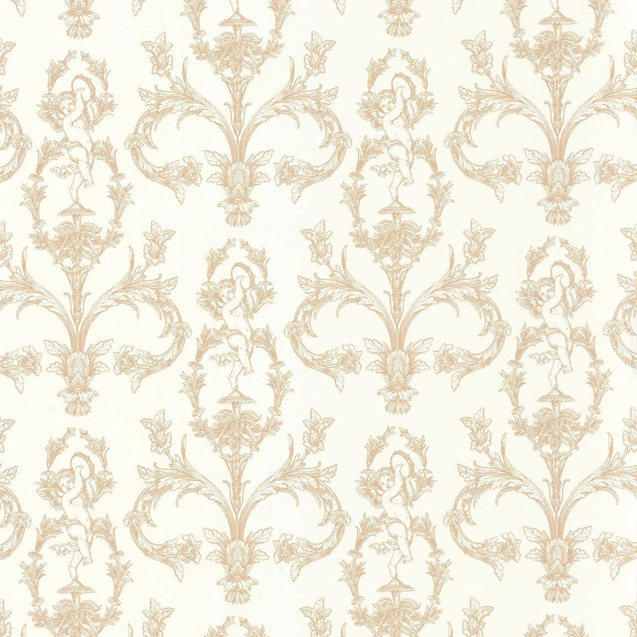 Seraphin Les Belles Toiles De Jouy Wallpaper - Beige Sable - Casadeco - 201711111 - Premier Wallcovering